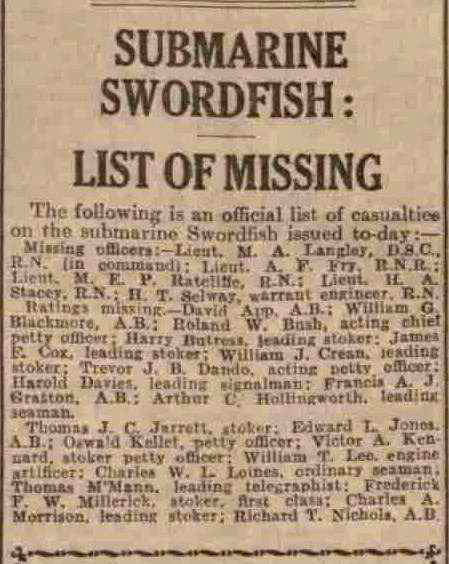 Swordfish News Paper Report